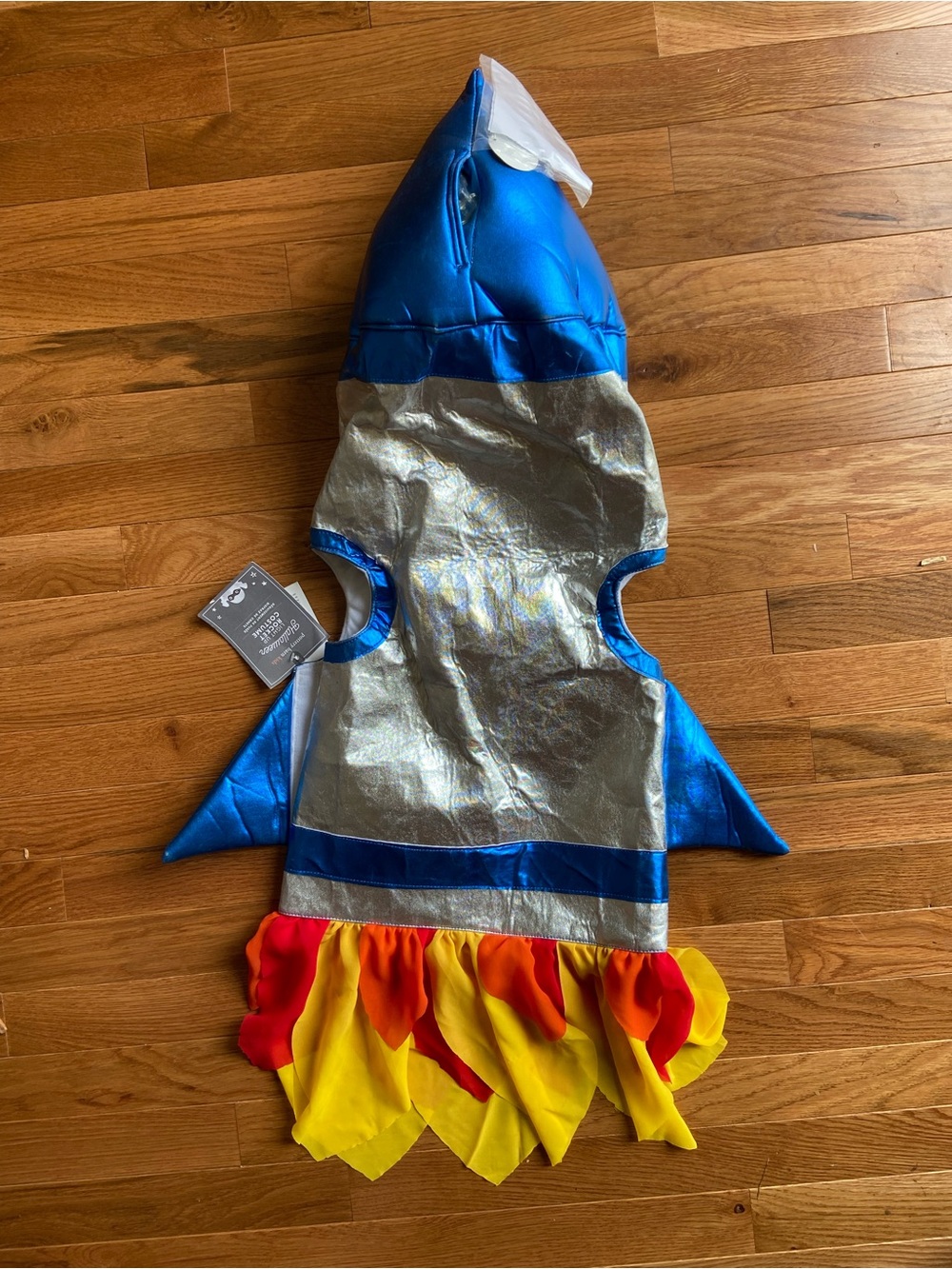 🚀 Pottery Barn Kids Light-Up Rocket Ship Halloween Costume 2T NWT - Picture 10 of 10
